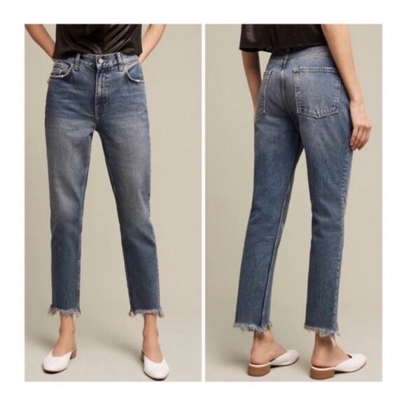 Anthropologie Pilcro Tilde Ultra High Rise Crop Jeans - see description for size - Picture 2 of 13